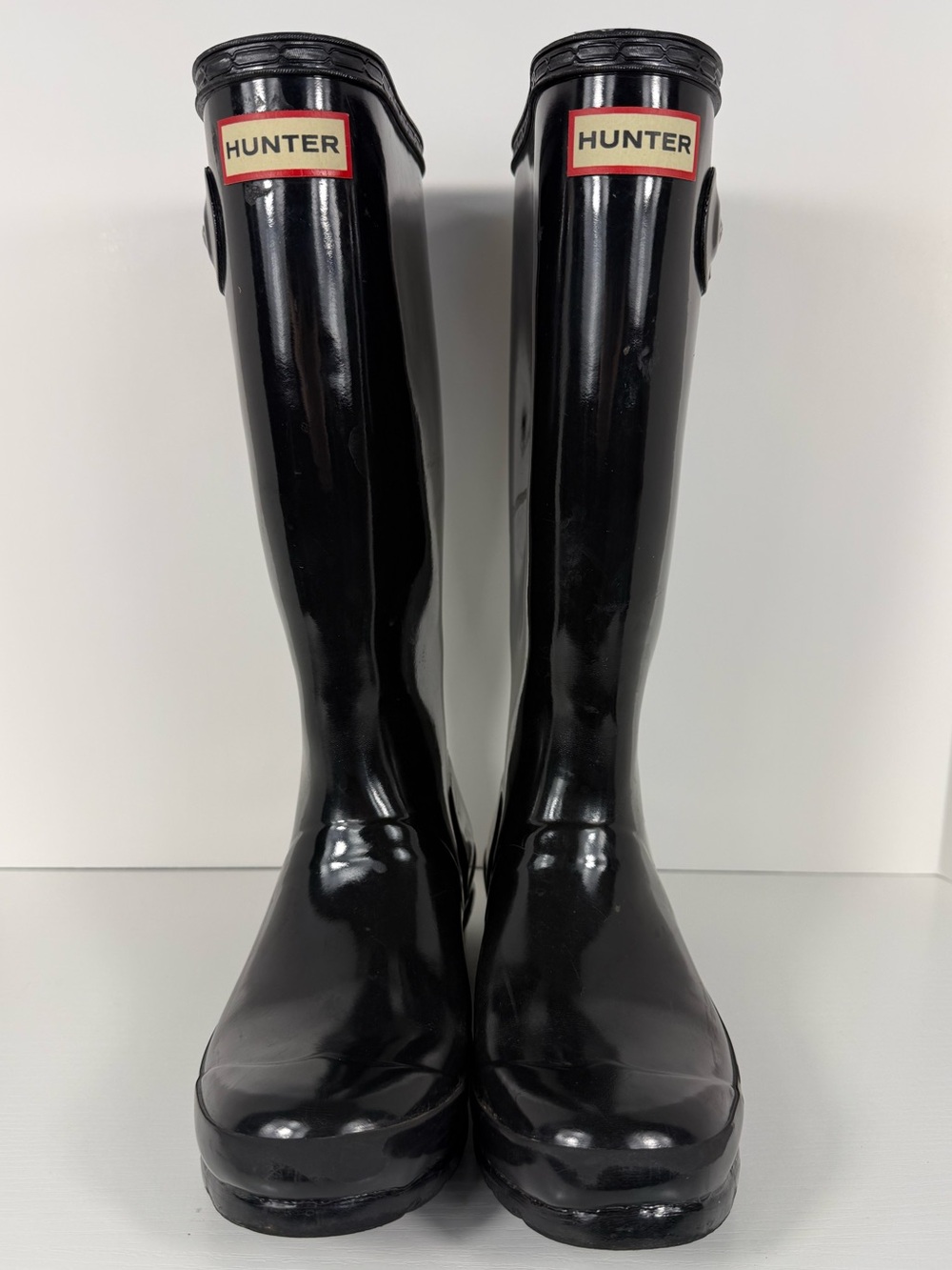 Hunter Original Kids Gloss Rain Boots - Black - Size UK 3 / US 4 / EU 36